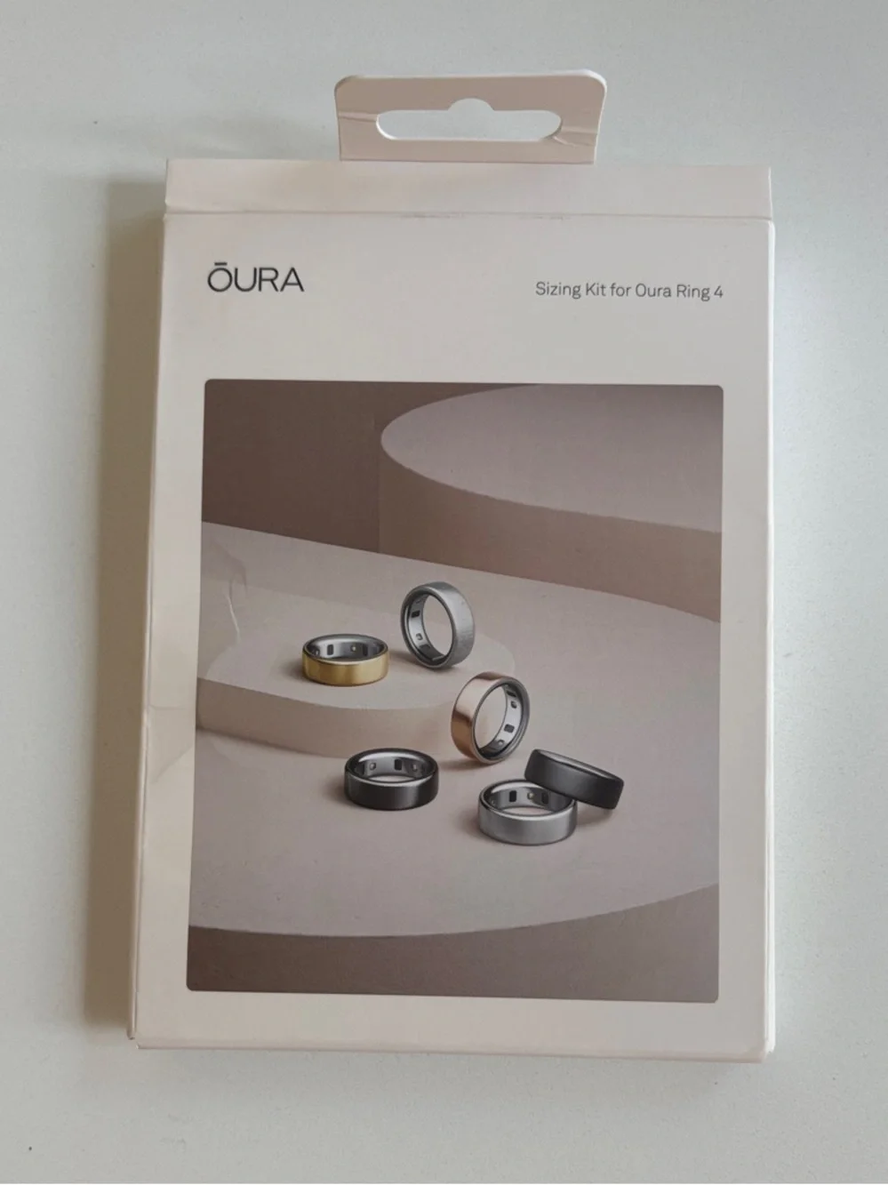 Oura Ring Sizing Kit — Gray, Cream & Silver